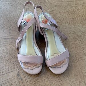 GB Girls Blush Nude Tan Strappy Sandals size 3 M